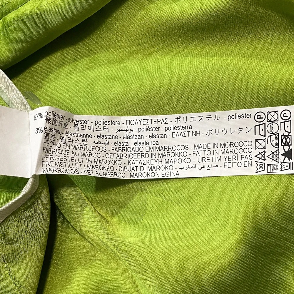 Zara Olive Green Wide-Leg Pleated Trousers Size S - Picture 11 of 16